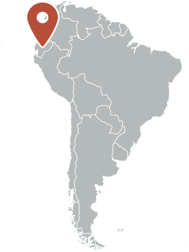 エクアドルの地図